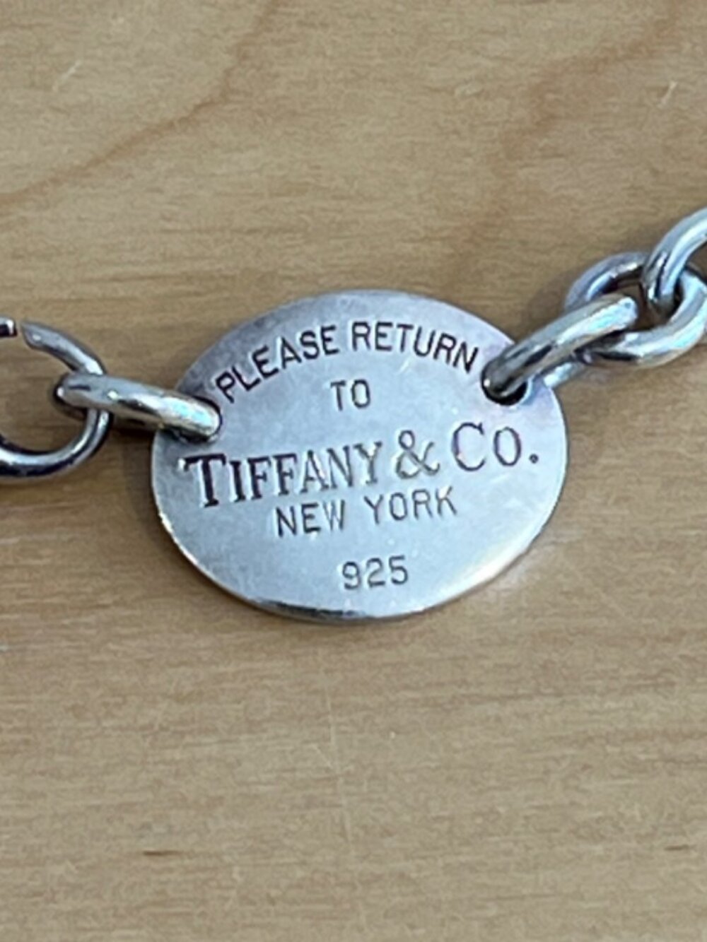 Tiffany & Co Oval Tag Necklace